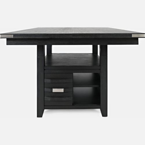 Altamonte 60" Square Counter Dining Table in Brushed Dark Charcoal Grey